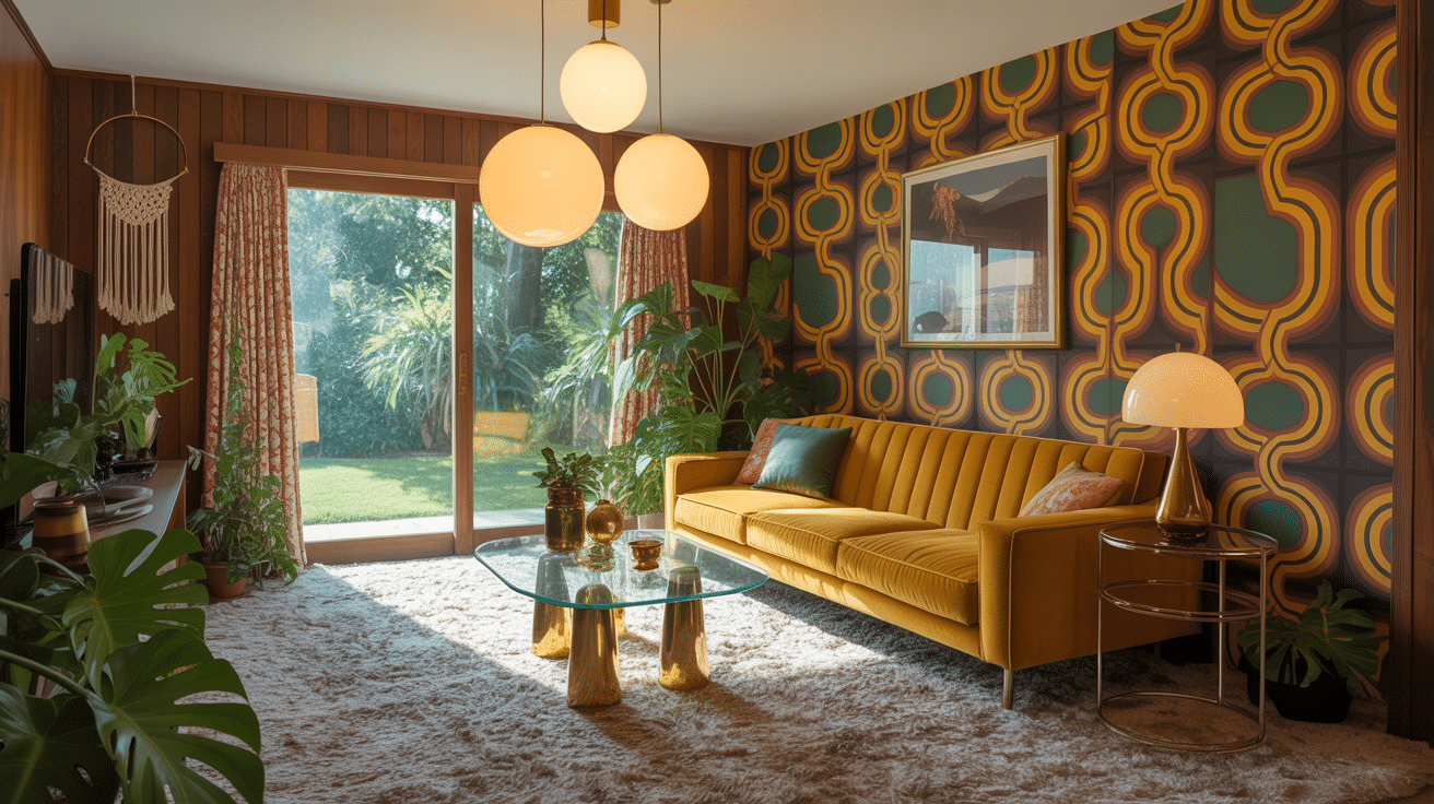 70s house interior