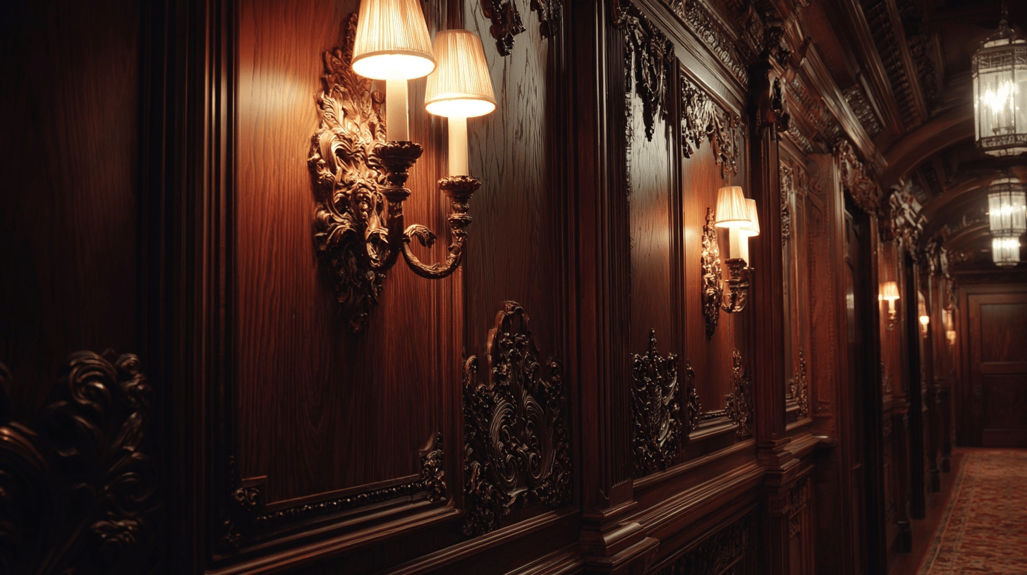 8 install carved wood paneling