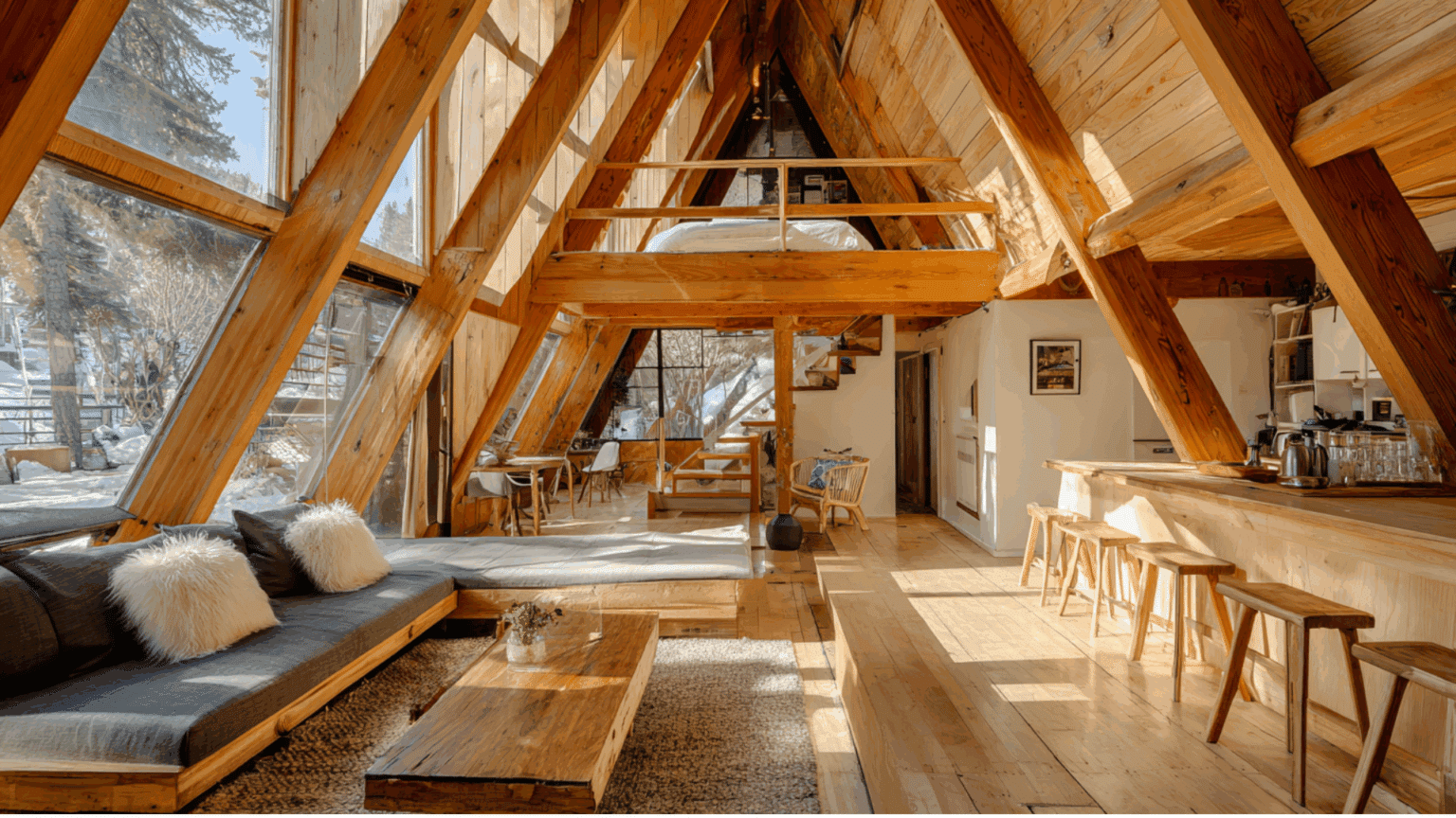 21 A-Frame House Interior Designs to Maximize Your Space - The Style ...