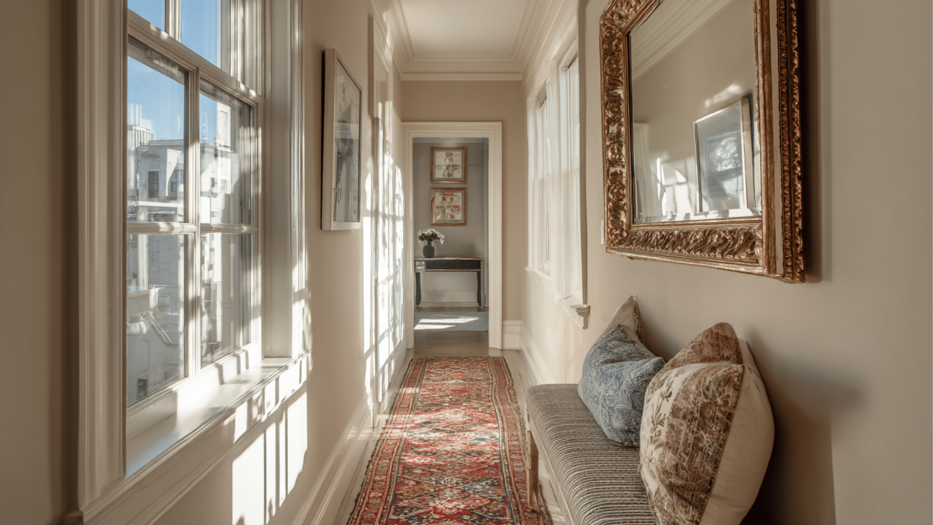 add mirrors on one wall