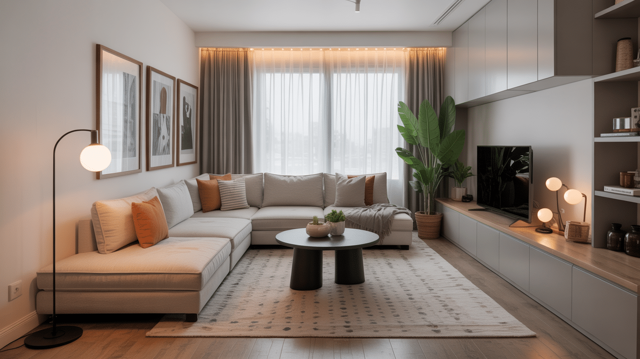 anchor with a sectional sofa