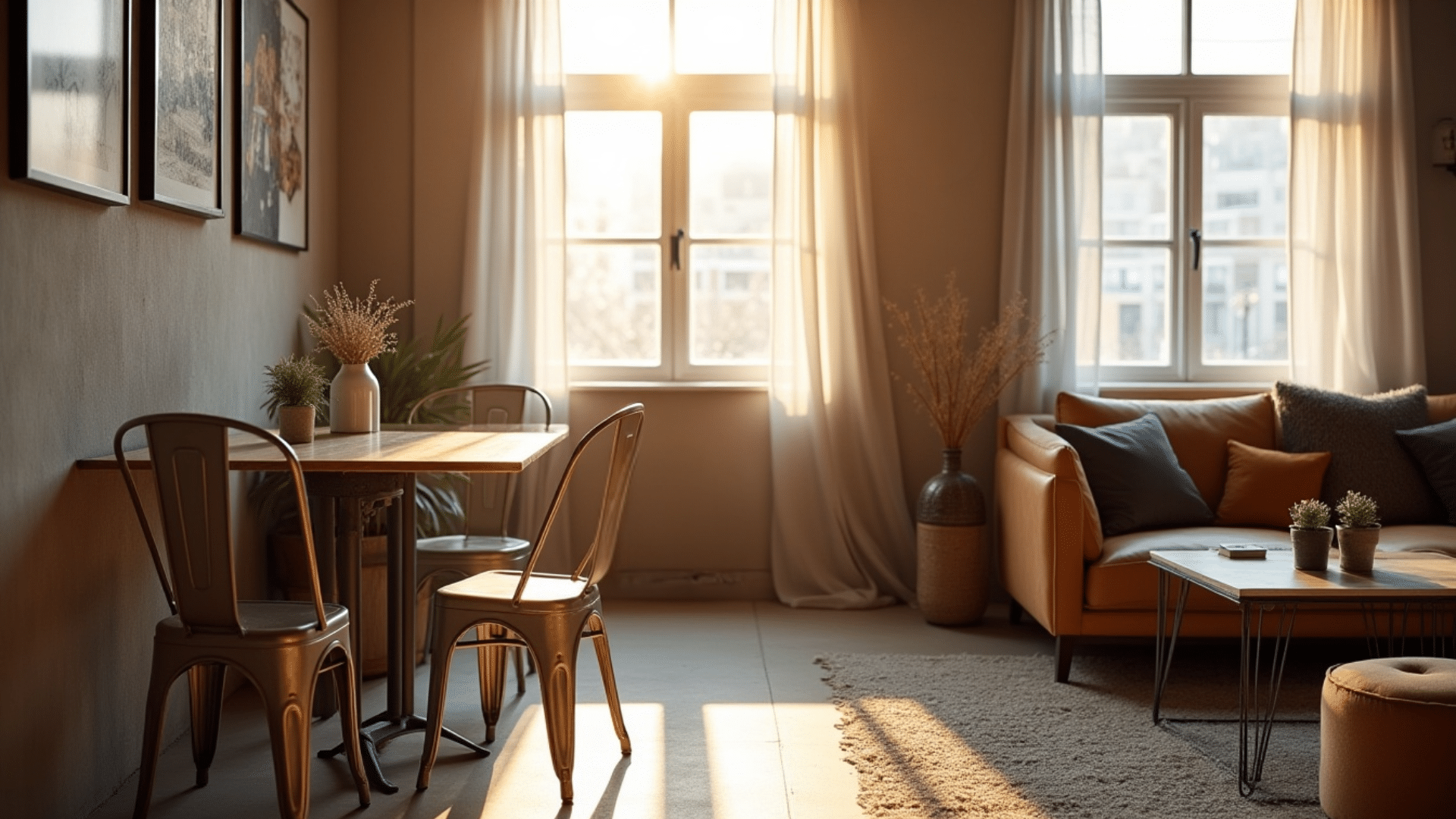 angle your dining table in the corner