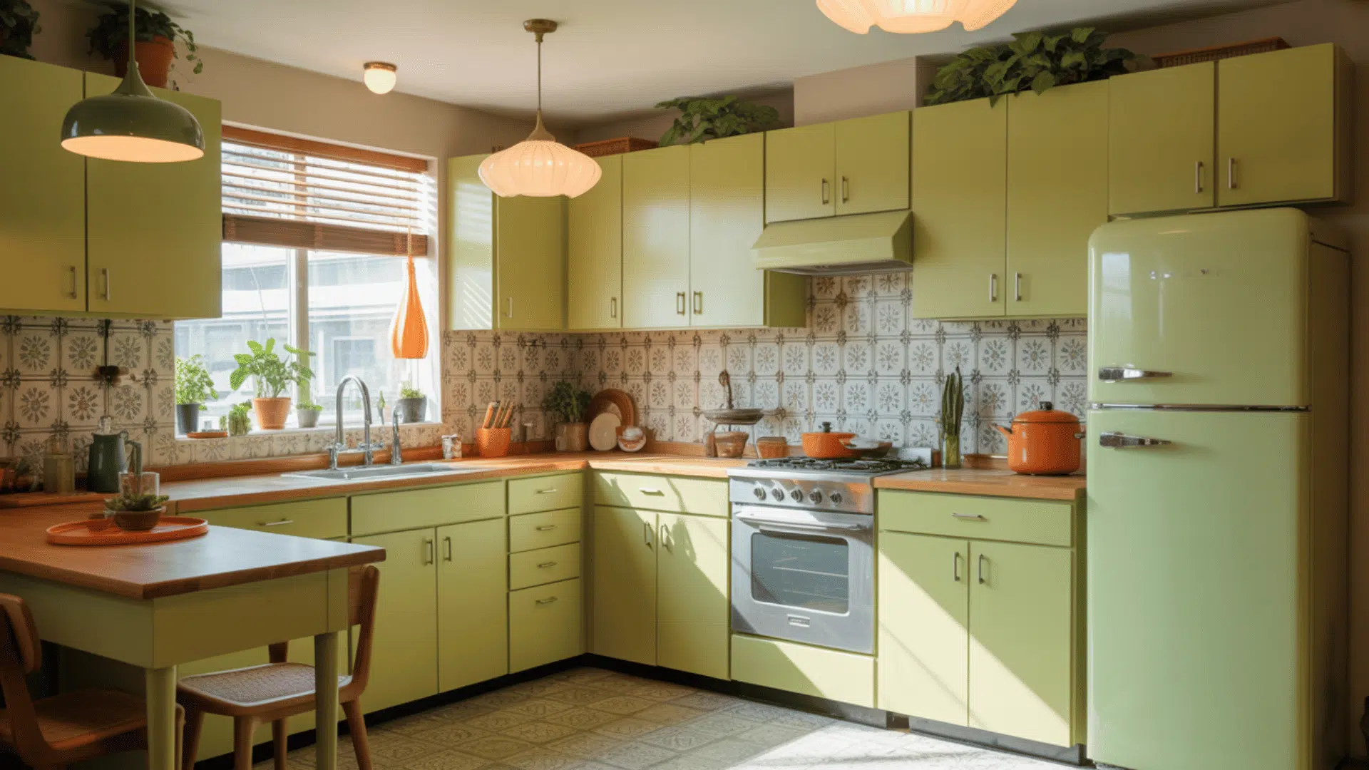 avocado green kitchens