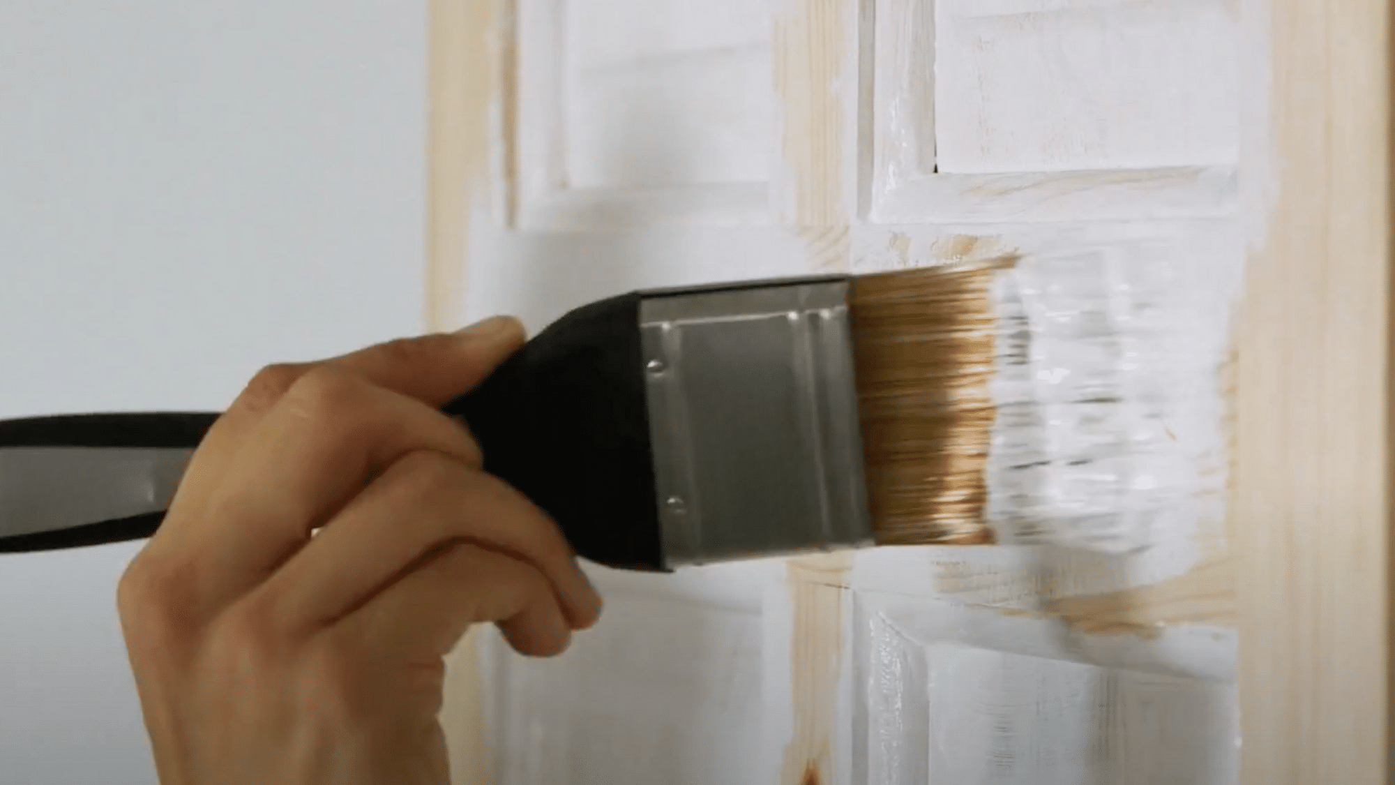 brush the recessed areas first