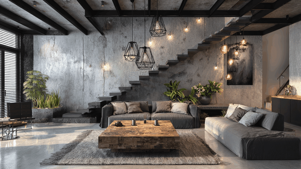 brutalist interior design