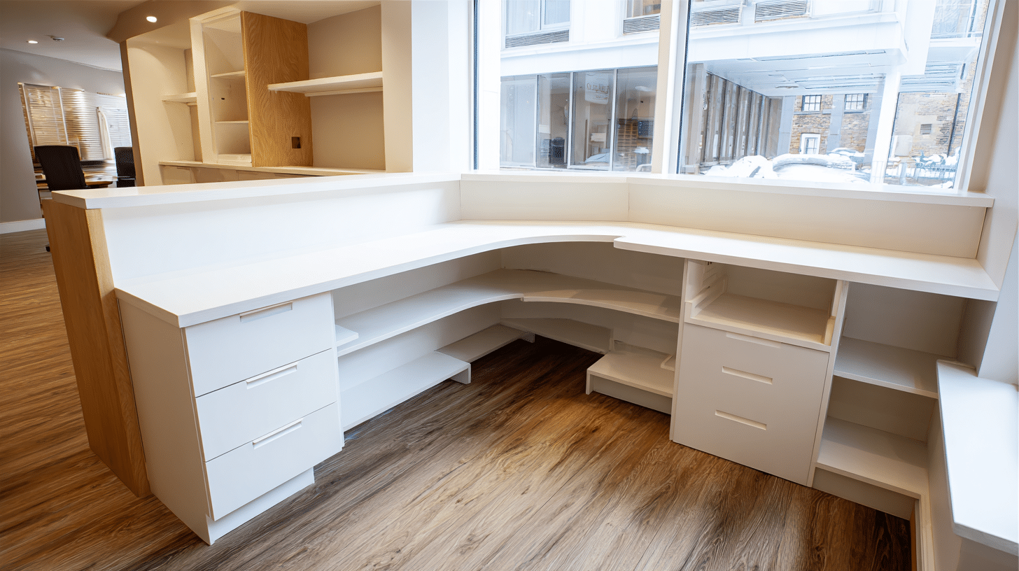 built in reception desks