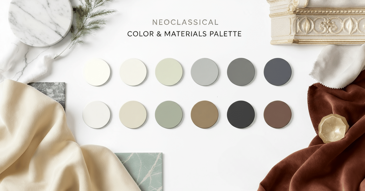 color palettes materials and textures