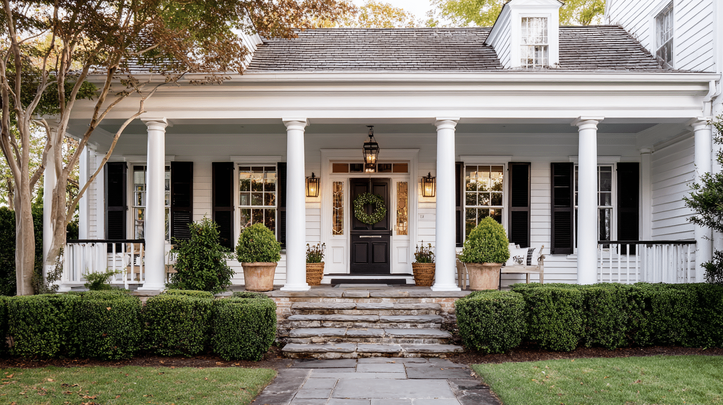 column supported porch