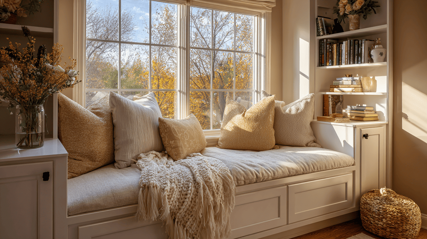 cozy window seat creation