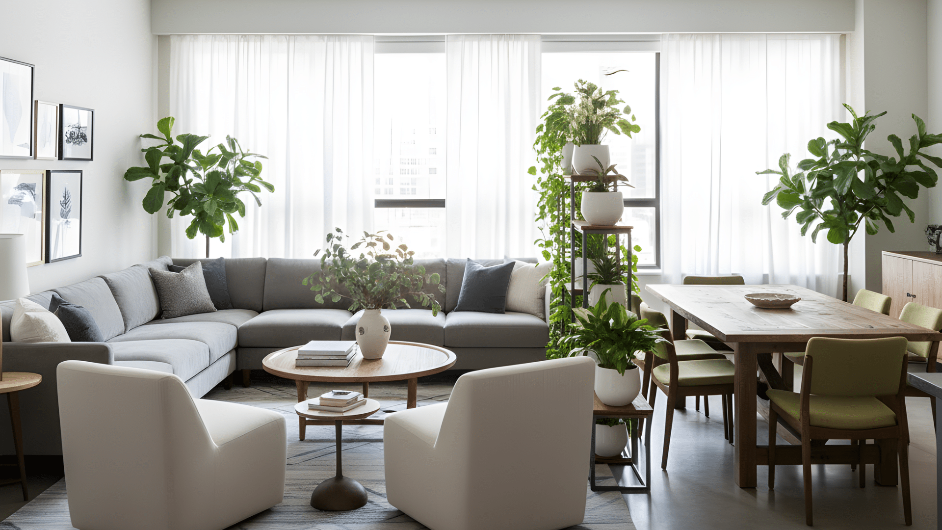 create a plant wall divider