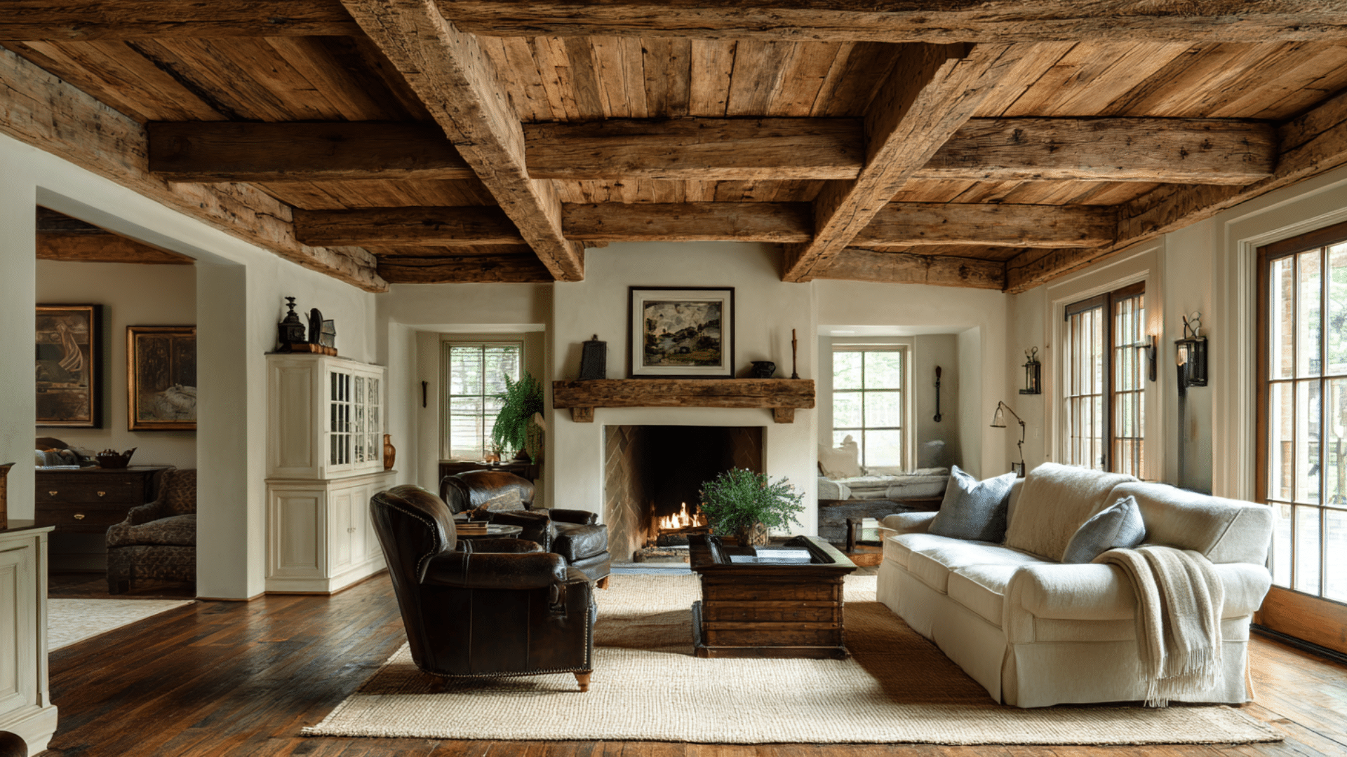 exposed ceiling beams