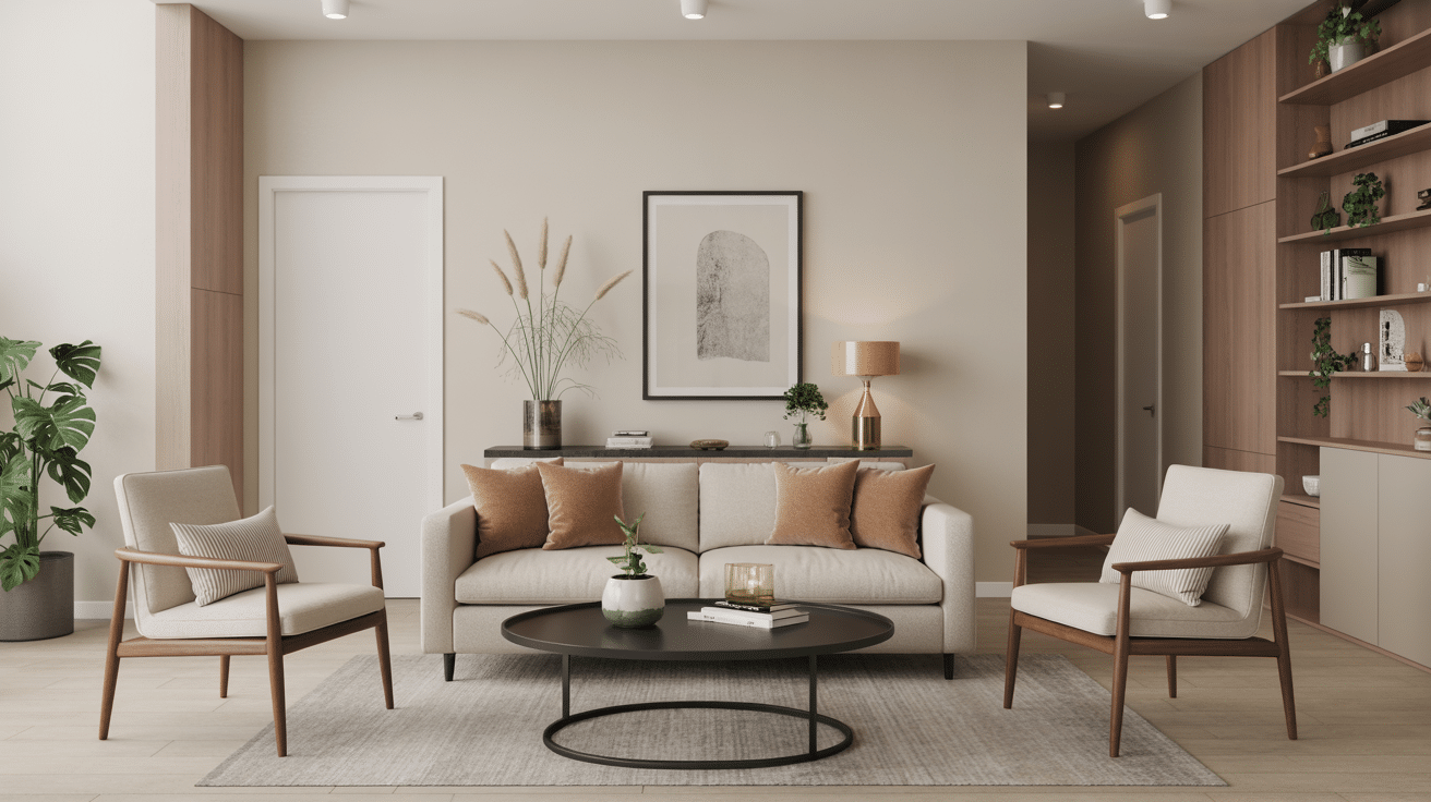 float furniture away from walls