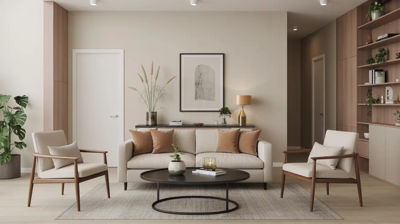 float furniture away from walls