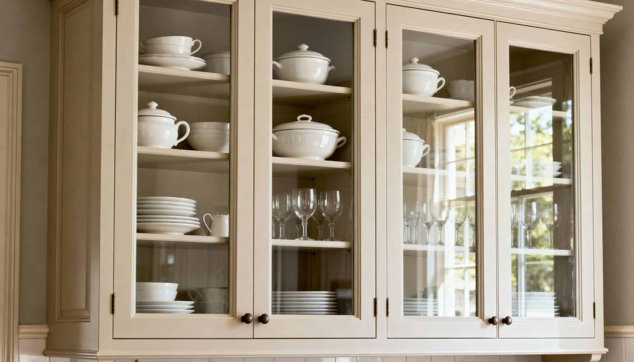 glass front cabinets