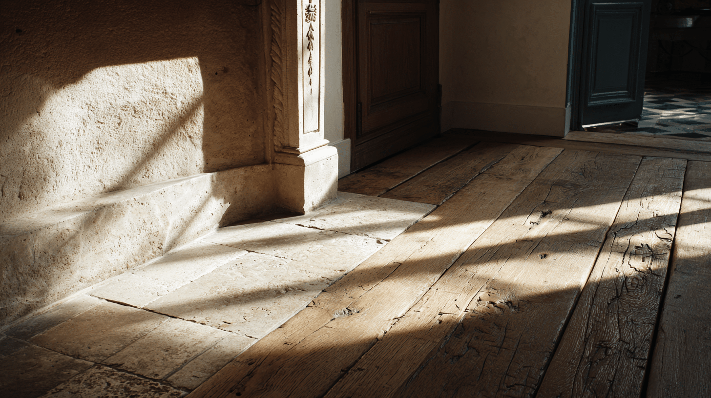 hardwood or stone flooring