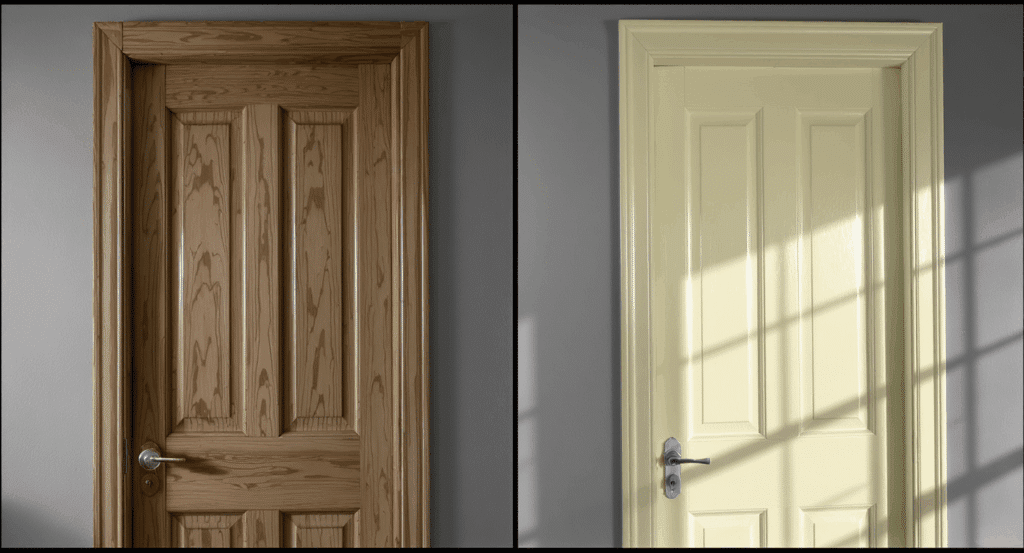 how to paint a door with a perfect professional look