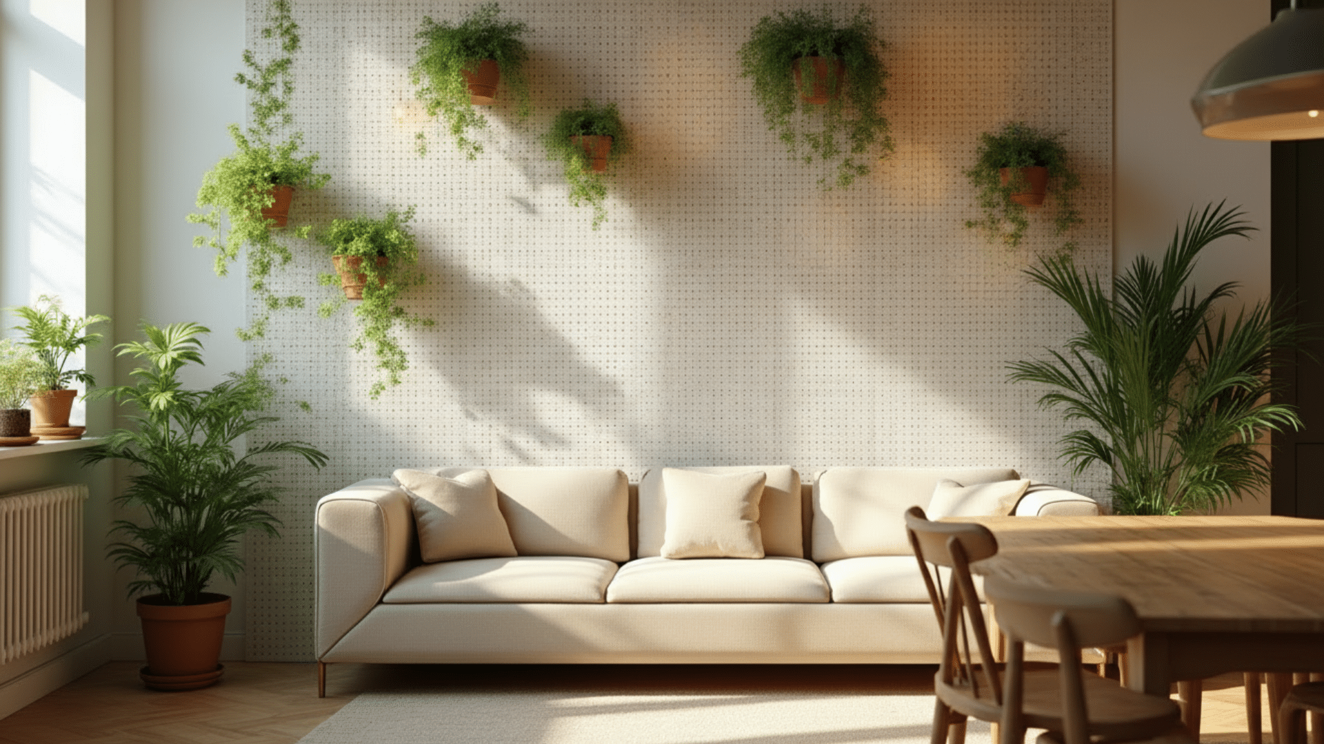 install a pegboard divider wall