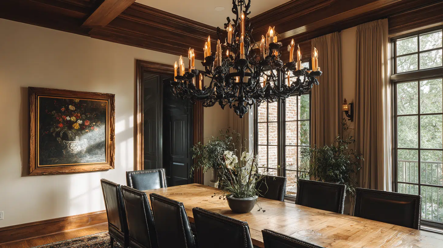 install dramatic lighting fixtures
