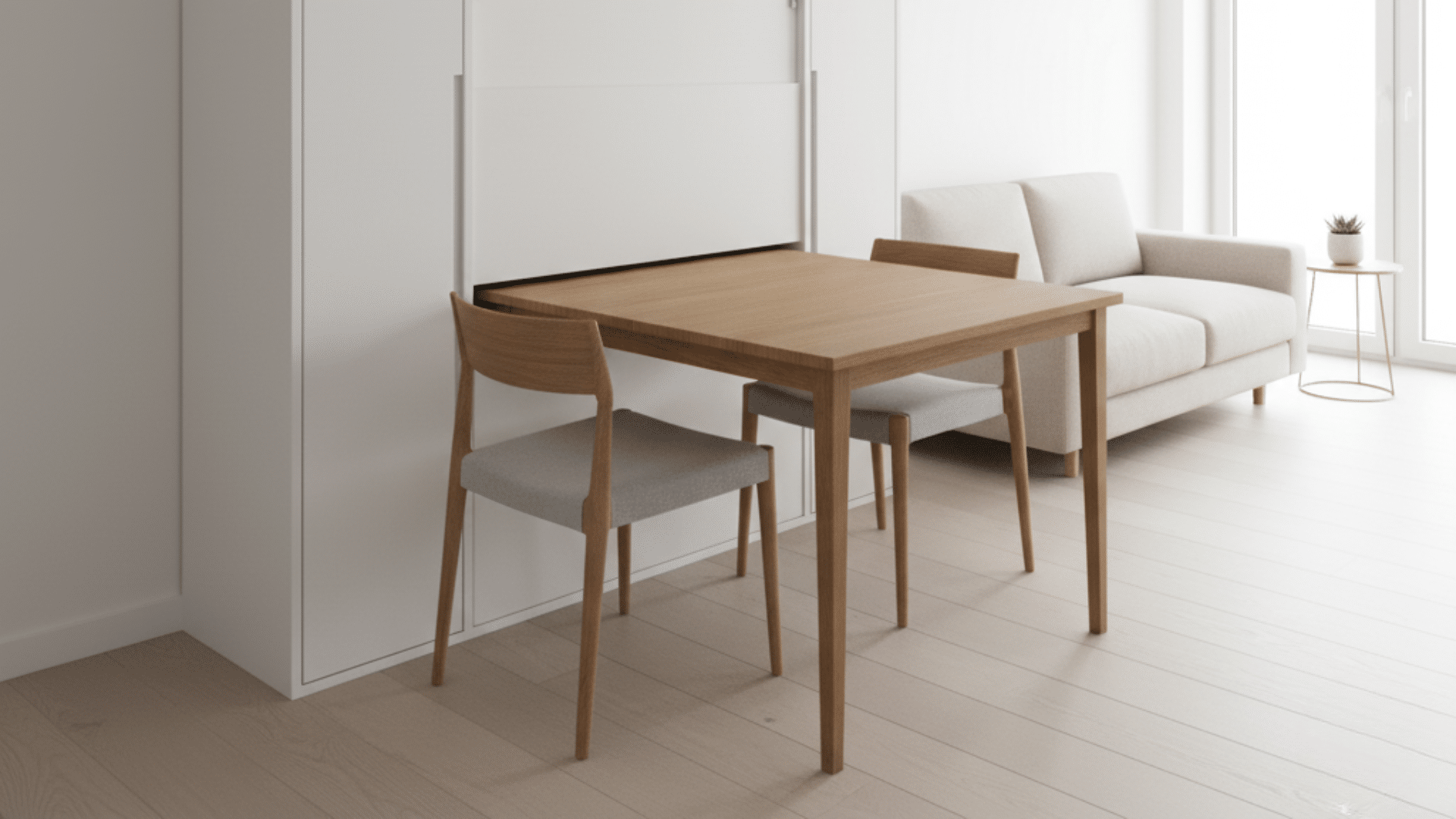 install murphy bed with dining table