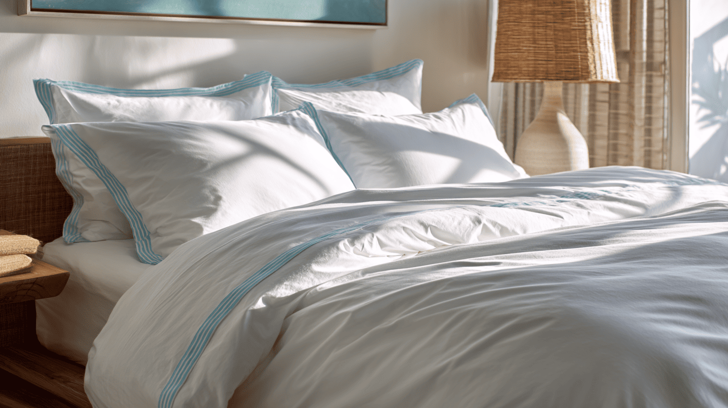 light cotton bedding