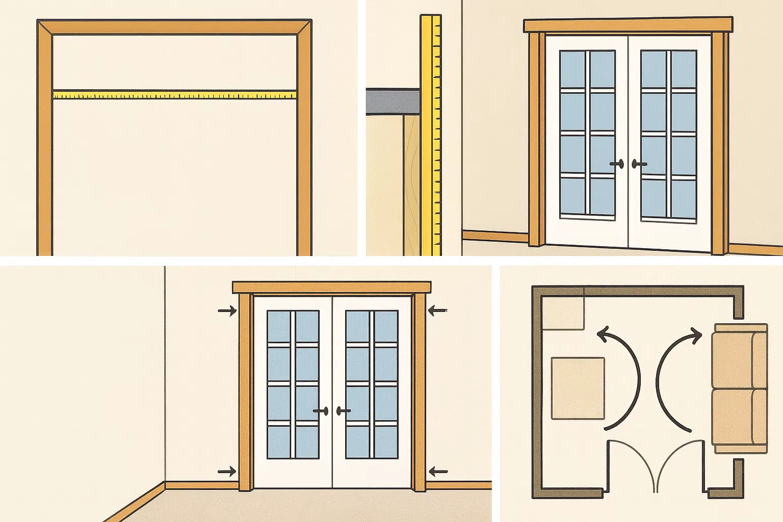 measuring for the perfect french door width