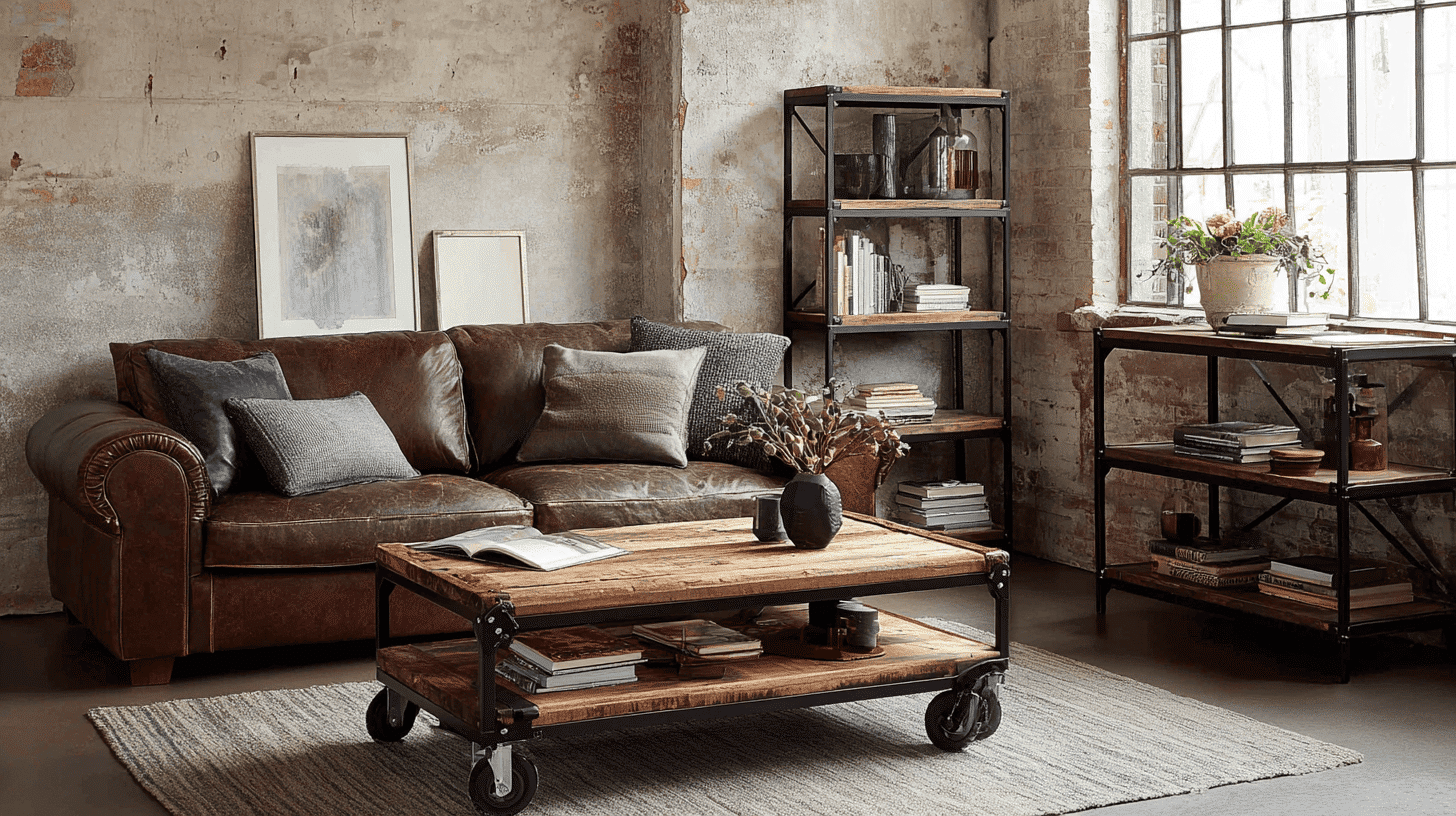 minimalist functional industrial furniture