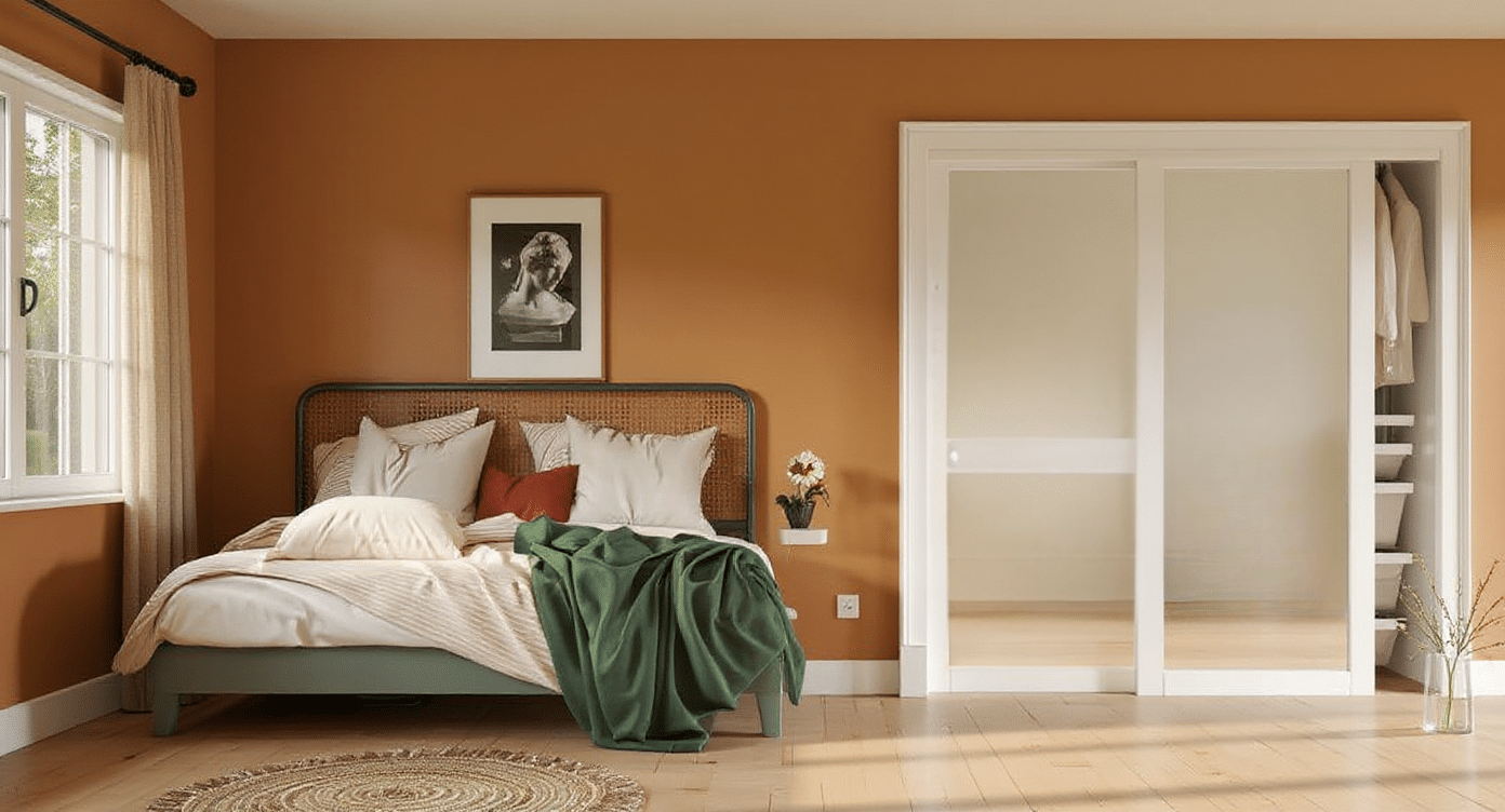 mirrored doors