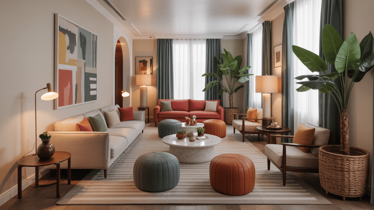 mix seating types for flexibility