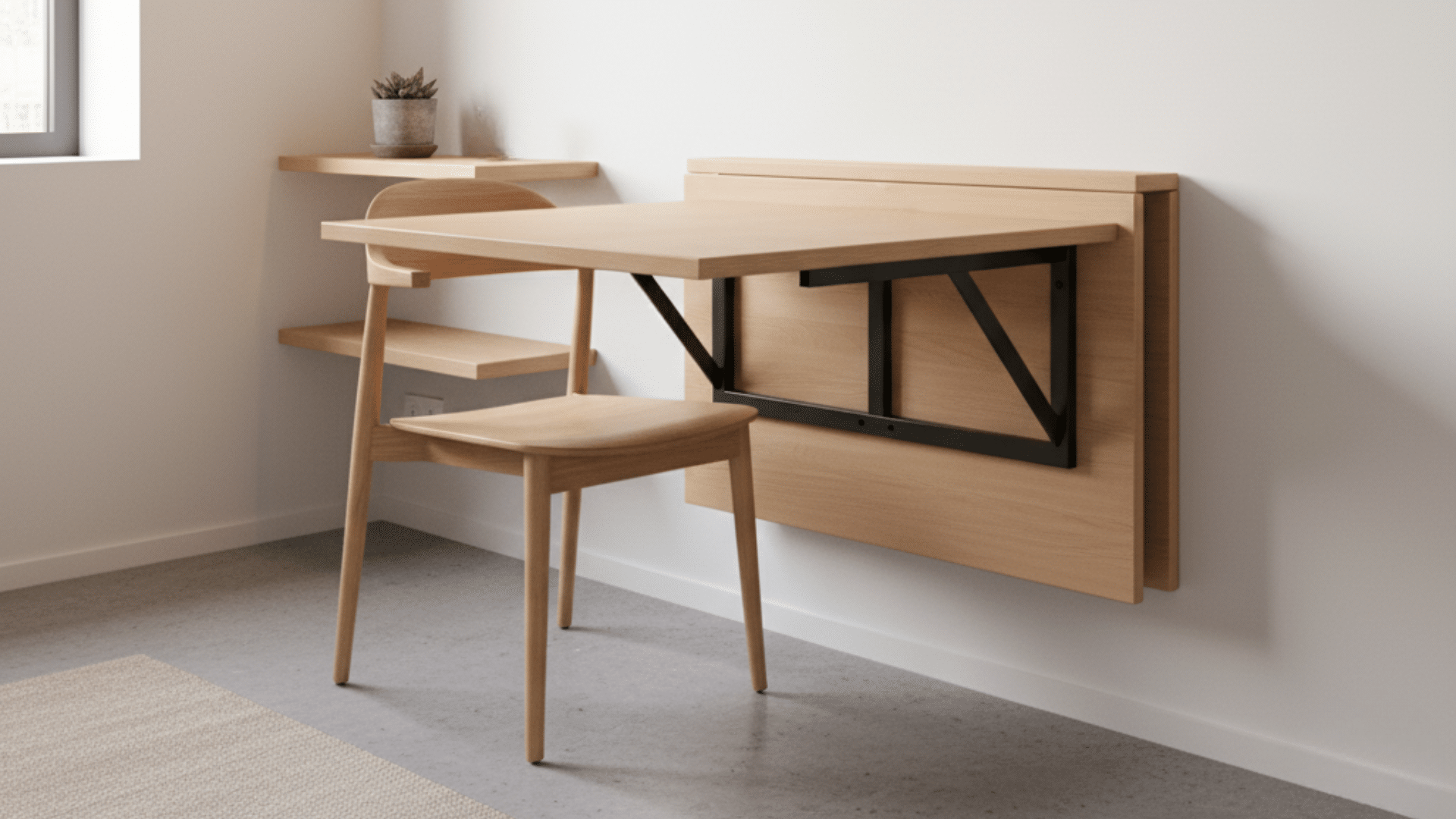 mount a fold down wall table