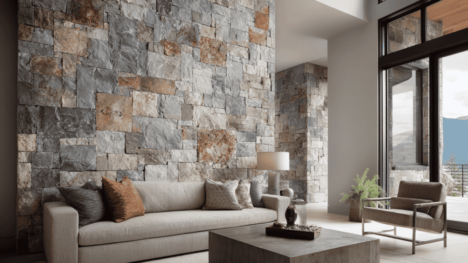 Natural Stone Features In Apartment Interiors preview