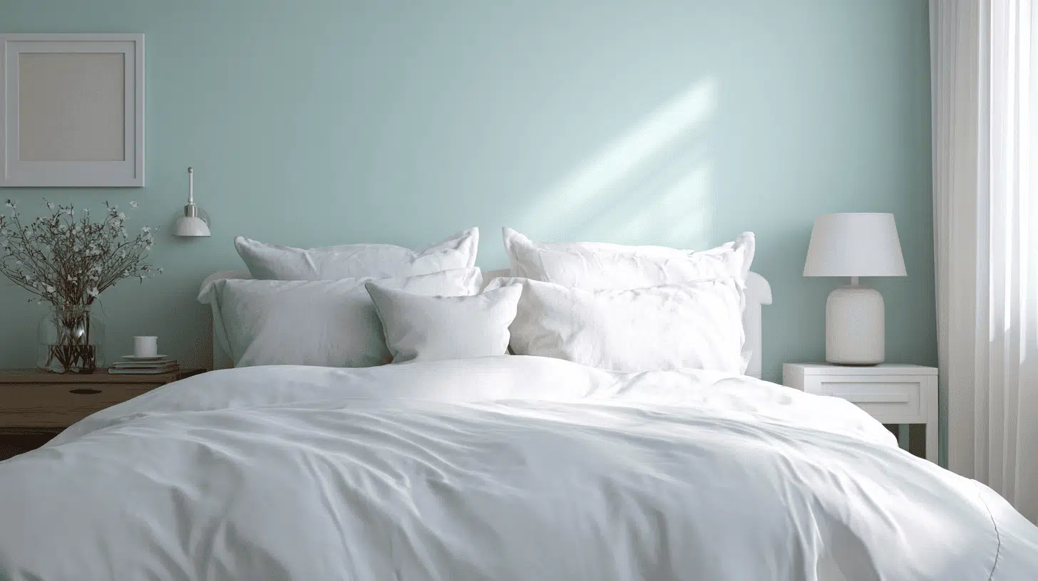 ocean colored accent walls