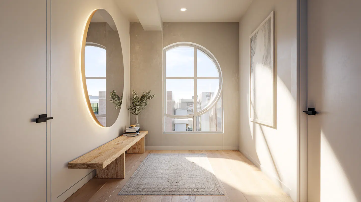 position a statement mirror strategically