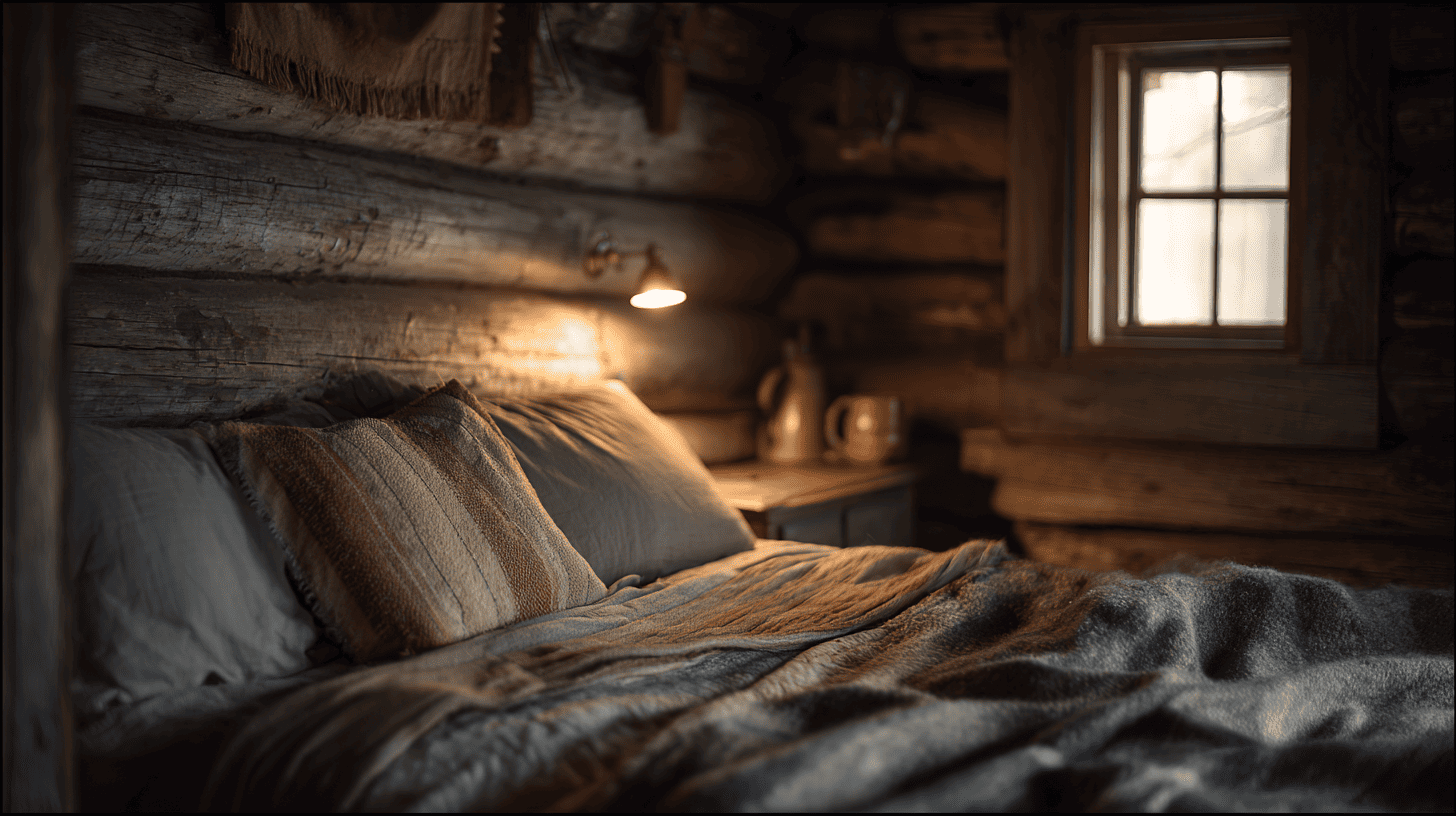 rustic cabin style beds