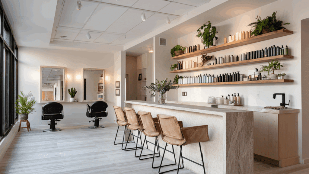 small salon interior design