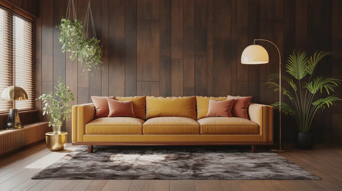 statement wood paneling