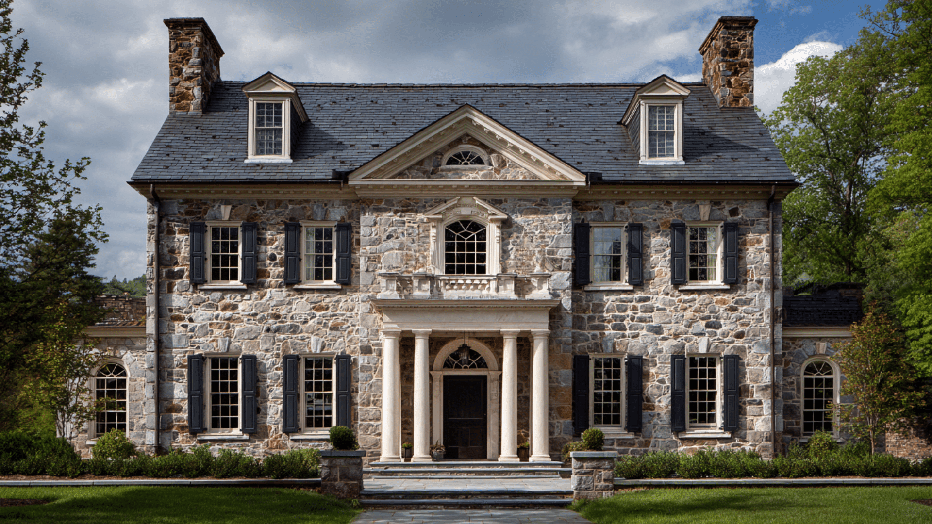 stone georgian revival