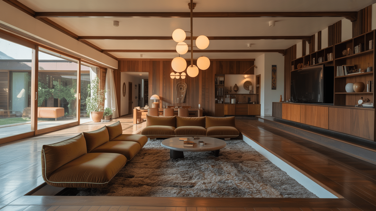 sunken living rooms