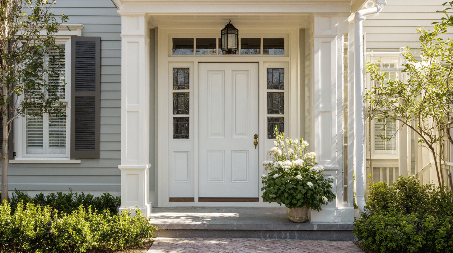transom window above door