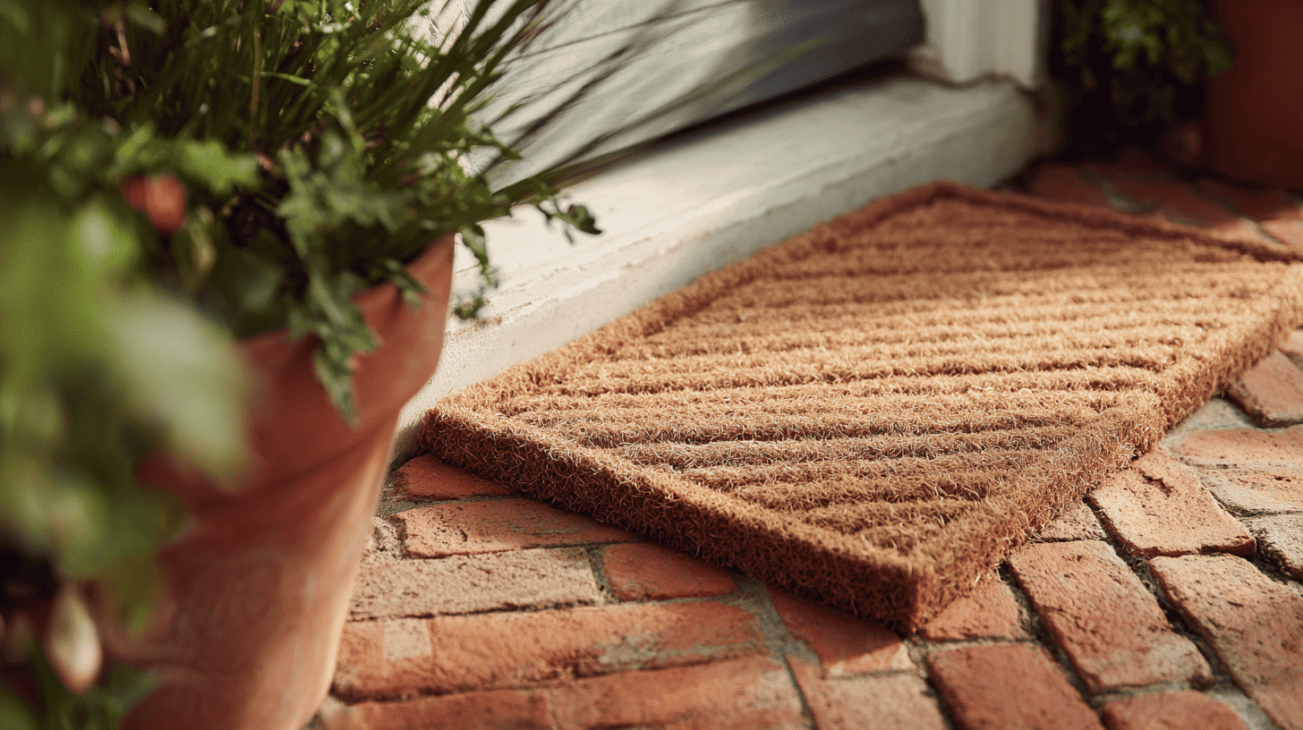 use a seasonal door mat