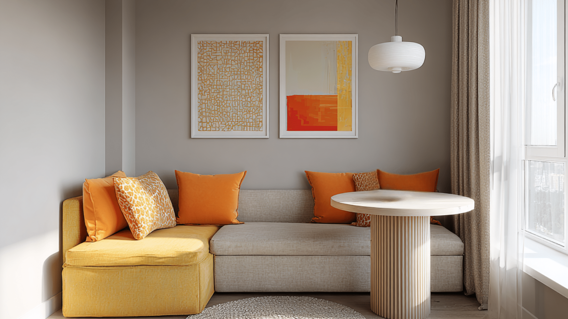 use a settee instead of a traditional sofa