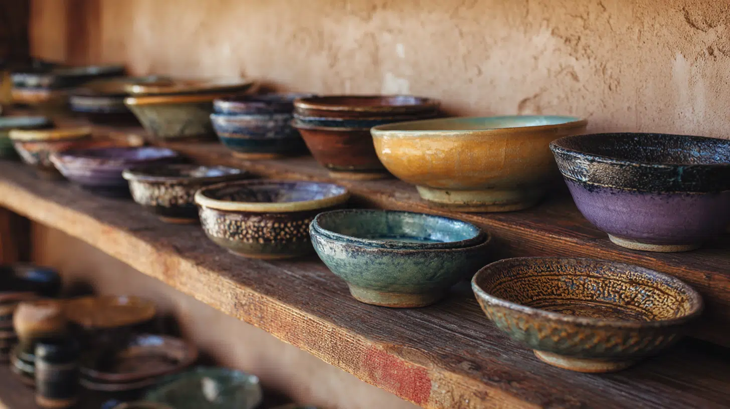 use handmade pottery for everyday dishes