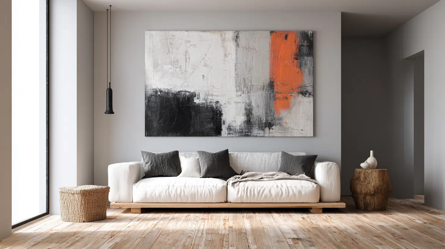 use oversized art pieces