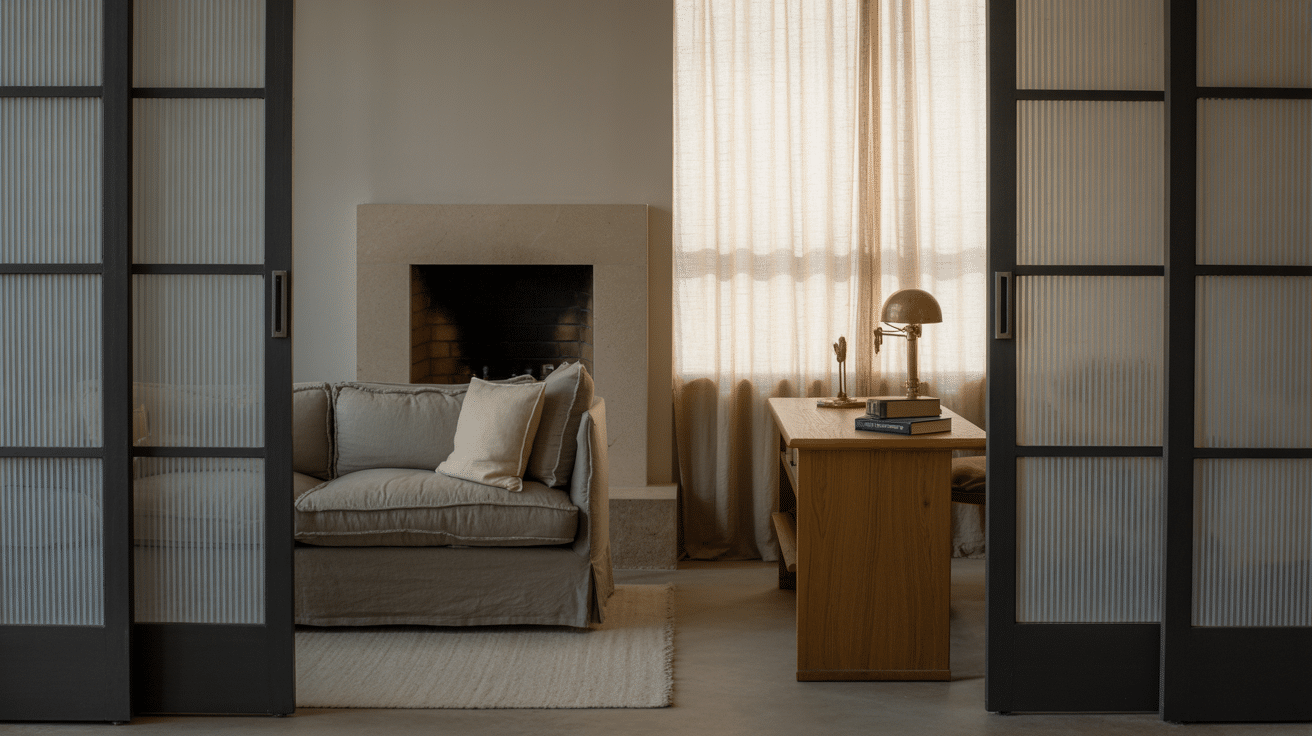 use sliding doors or room dividers