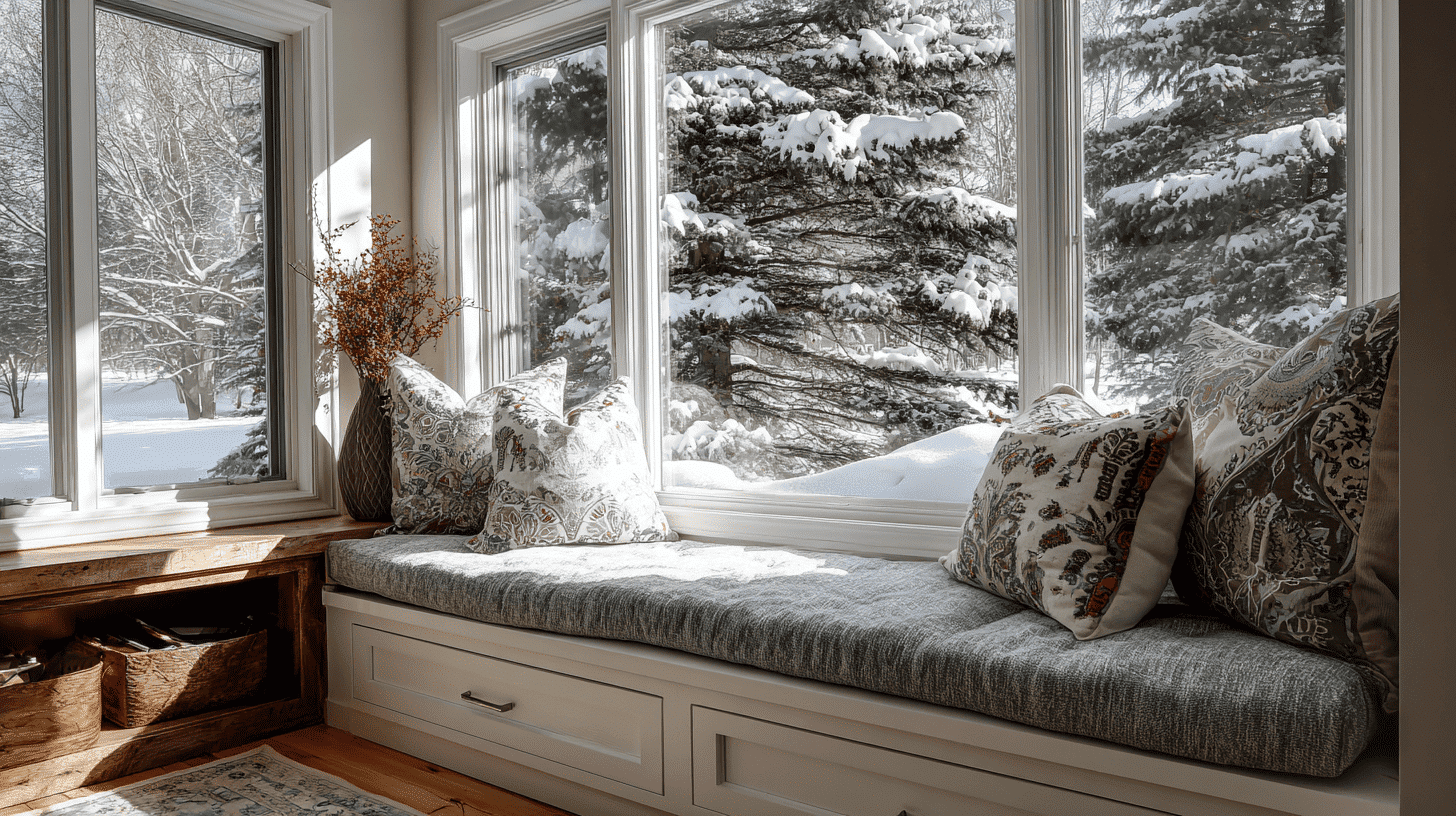window seats with cushions