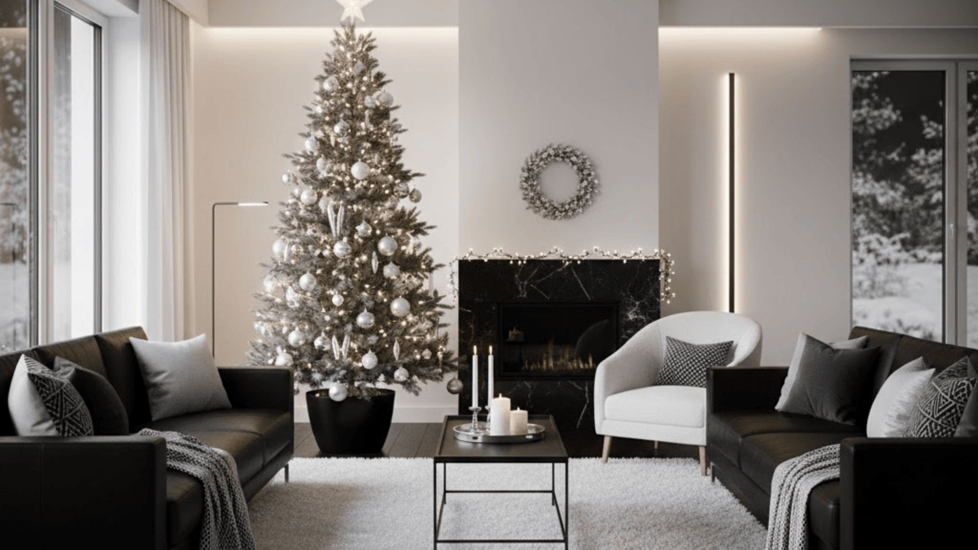 23 living room cozy christmas decorations