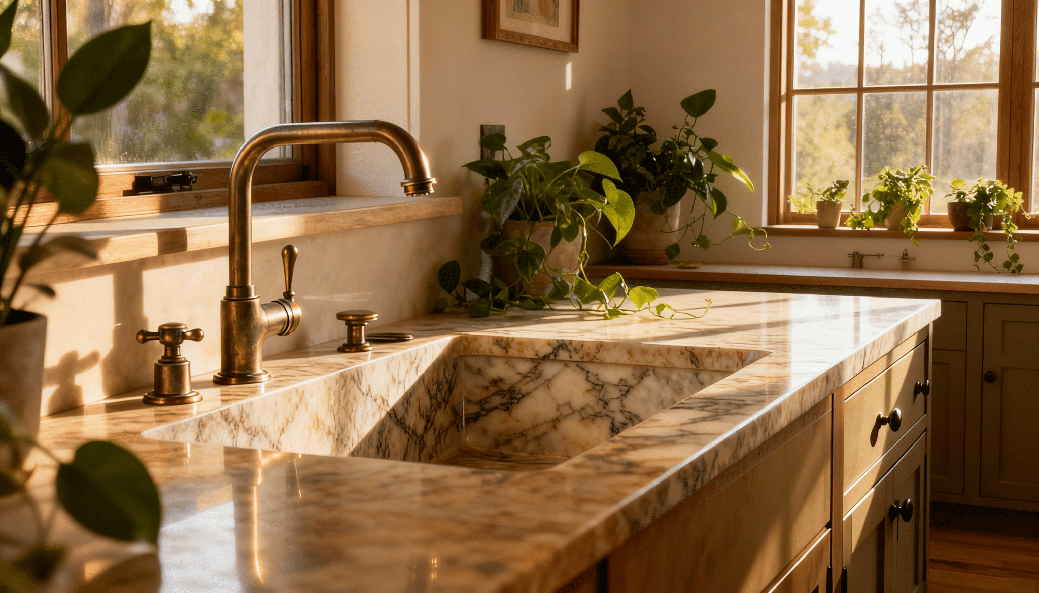 Aged Nickel Faucet & Hardware