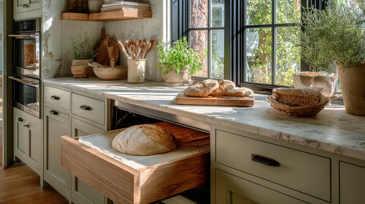 Built-In Bread Proofing Drawer