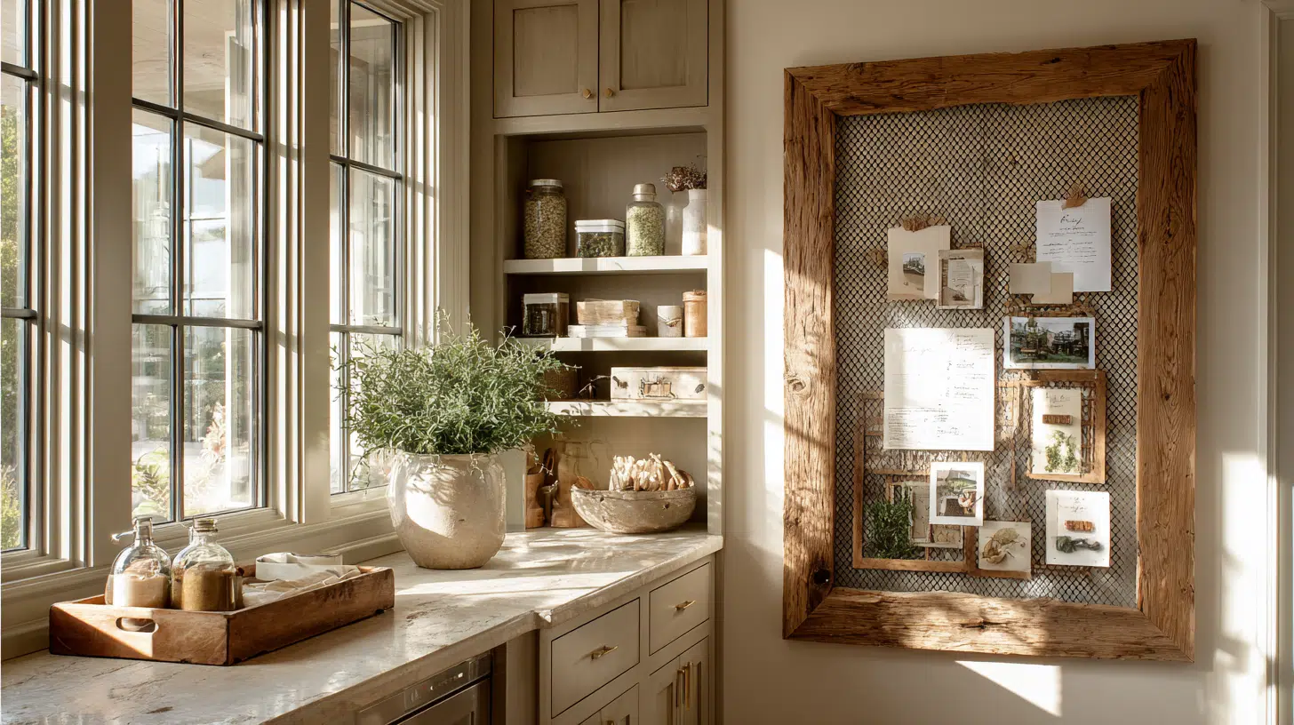 Built-In Chicken Wire Message Center