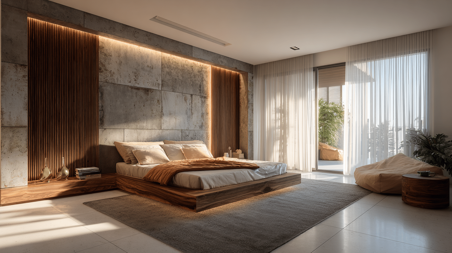 Diagonal Bed Placement Layout