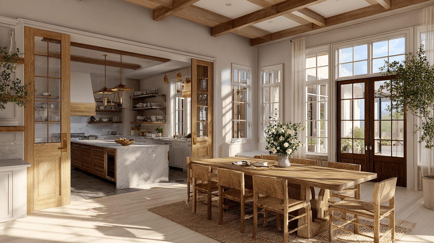 Enclosed Scullery Kitchen Behind Pocket Doors